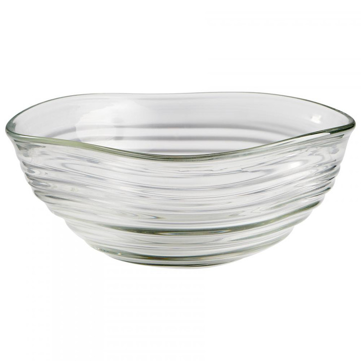 Small Wavelet Bowl, Clear, Glass, 11.25"W (10021 MDKKE)