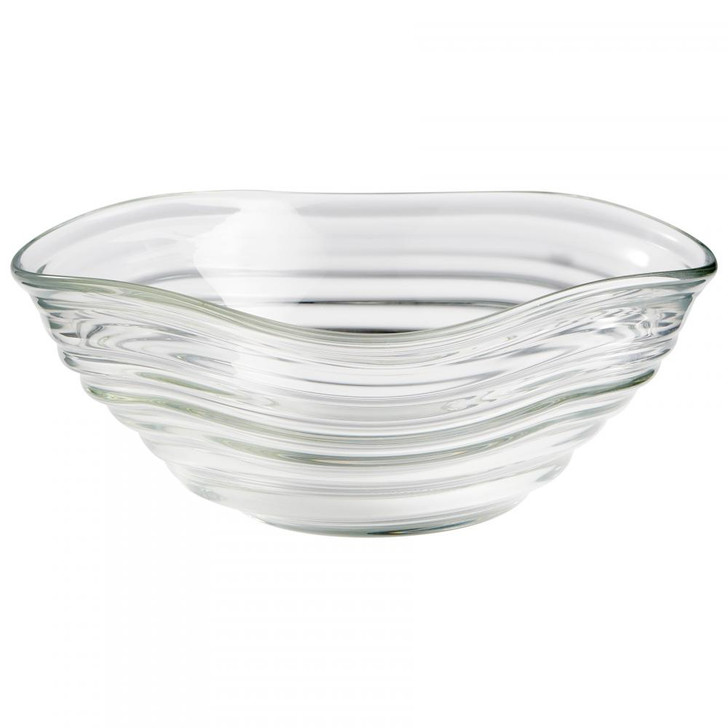 Large Wavelet Bowl, Clear, Glass, 13.25"W (10022 MDKKF)