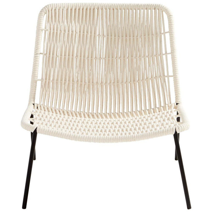Althea Accent Chair, White, Cotton, Iron, 28.25"L (10505 MDTEC)