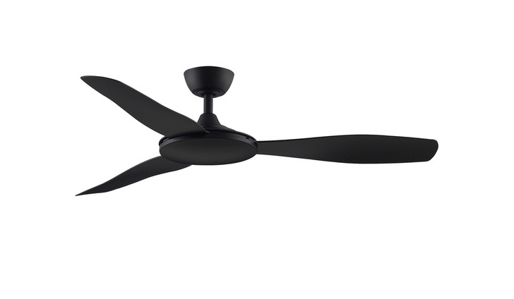 GlideAire Ceiling Fan, 3-Blade, Black, Black Blades, 52"W (FPD8520BL KAR3)