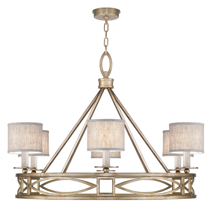 Cienfuegos Chandelier, Round, 6-Light, Gold, 39.5"W (887640-31ST KEFH)