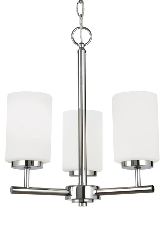 Three Light Chandelier, Generation Lighting - Seagull 31160EN3-05 9VR4R