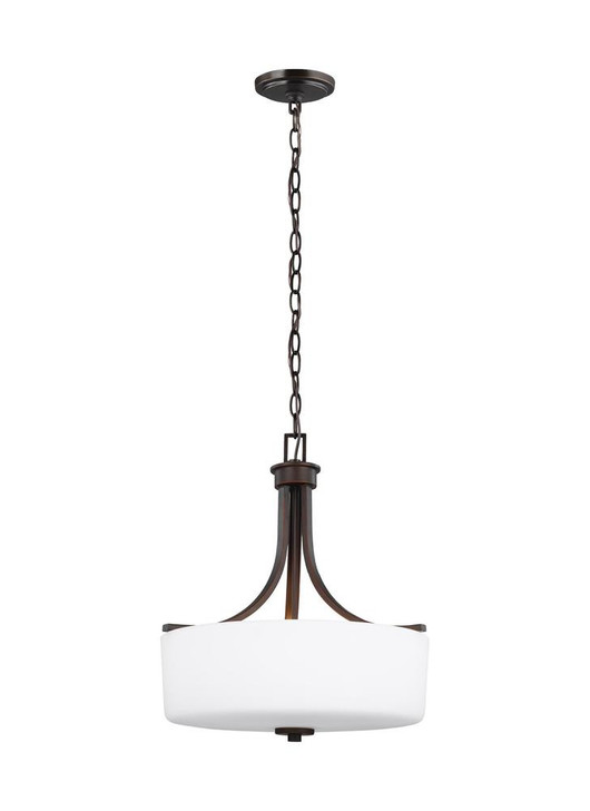 Three Light Pendant, Generation Lighting - Seagull 6528803EN3-710 9YRWE