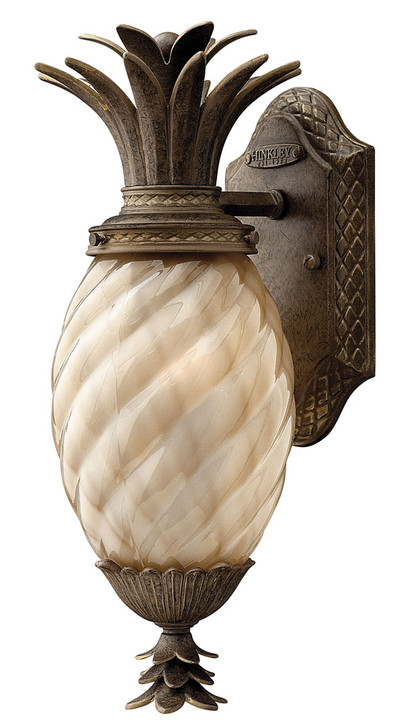 Plantation Outdoor Wall Mount Lantern, 1-Light, Pearl Bronze, 14"H (2126PZ 8WR0)