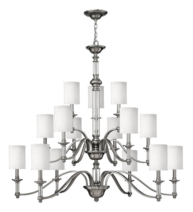 Sussex Chandelier, 15-Light, Brushed Nickel, 47"W (4799BN CYDH)