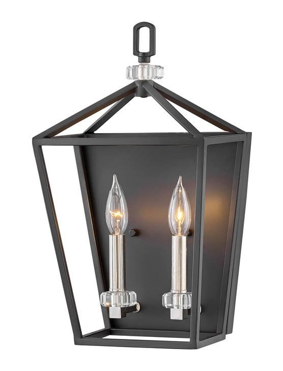 Stinson Wall Sconce, 2-Light, Black, 17"H (3532BK YF73)