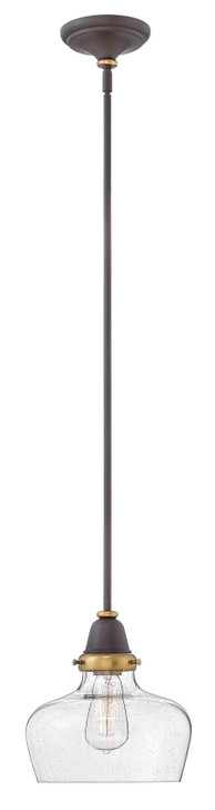 Academy Pendant, 1-Light, Oil Rubbed Bronze, 10"W (67072OZ VEH1)