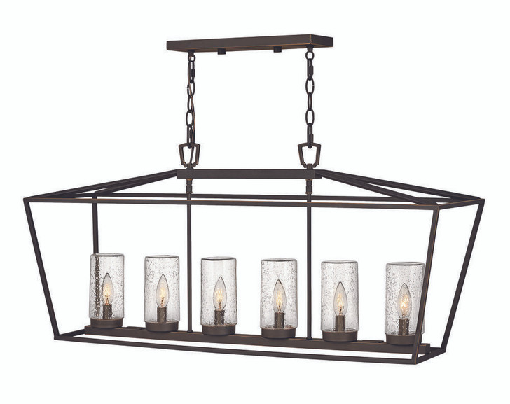 Alford Place Outdoor Chandelier, 6-Light, Oil Rubbed Bronze, 40"W (2569OZ 9M2Z8)