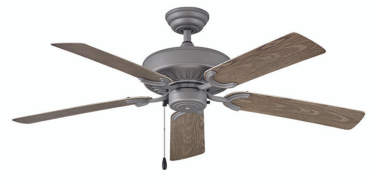 Oasis Ceiling Fan, 5-Blade, Graphite, Driftwood Blades, 52"W (901652FGT-NWA 9M6U0)