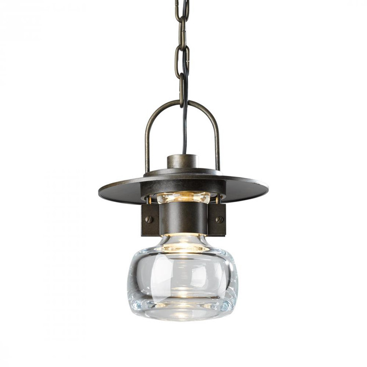 Mason Outdoor Pendant, 1-Light, Coastal Dark Smoke, Clear Glass, 8.2"W (363003-SKT-77-ZM0448 3WEUCQ)