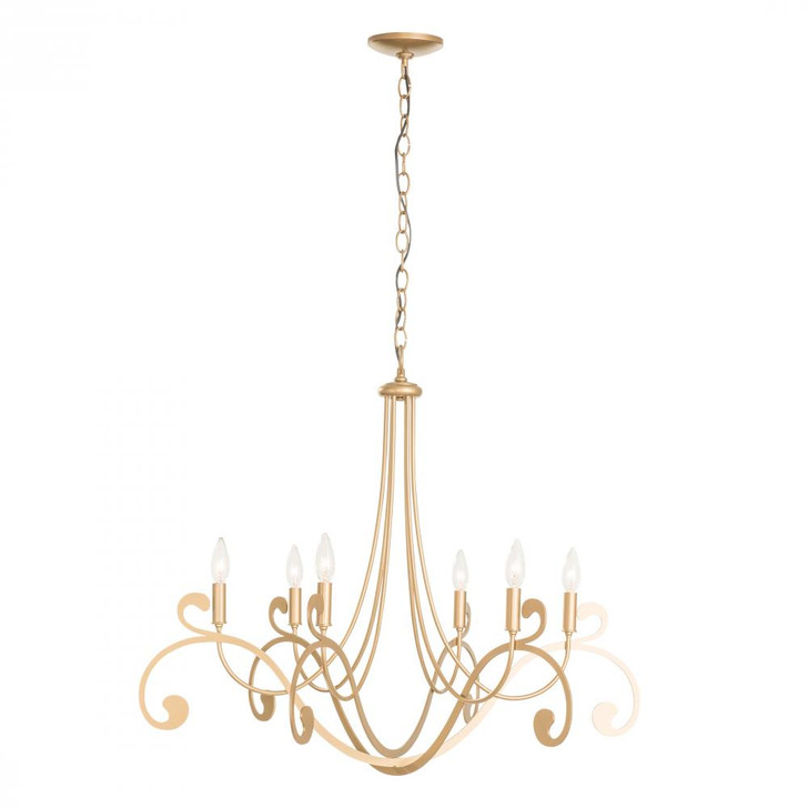 Bella Chandelier, 6-Light, Dark Smoke, 32.9"W (105055-SKT-07 4RY7JT)