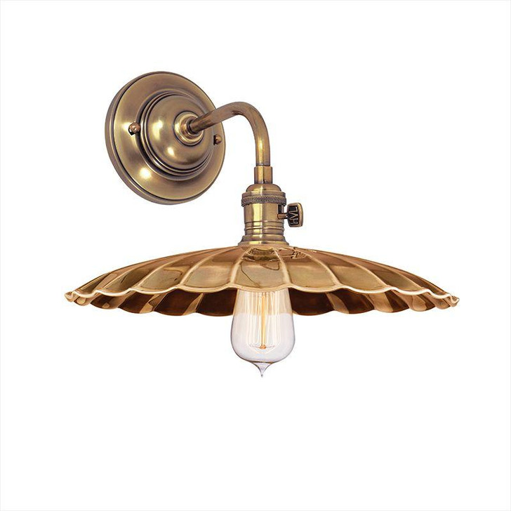 Heirloom Wall Sconce, 1-Light, Aged Brass, 8.5"H (8000-AGB-MS3 XAZY)