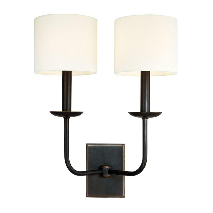 Kings Point Wall Sconce, 2-Light, Old Bronze, 19.25"H (1712-OB 9PD5N)