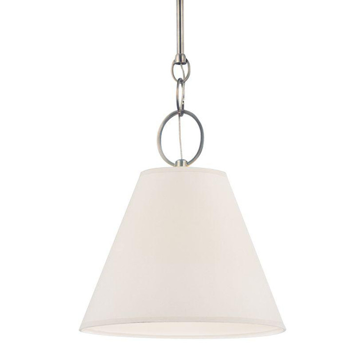 Altamont Pendant, 1-Light, Historic Nickel, Parchment Shade, 18"W (5618-HN 9PA6T)