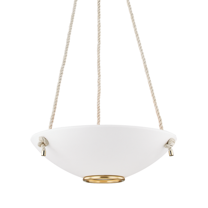 3-Light LARGE PENDANT, Hudson Valley MDS451-AGB/WP A5GKR