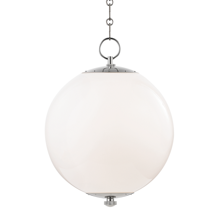 Sphere No.1 Pendant, 1-Light, Polished Nickel, 16"W (MDS701-PN A5GL0)