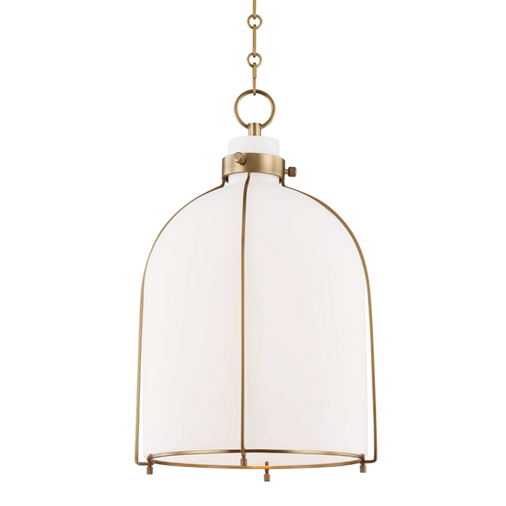 Eldridge Pendant, 1-Light, Aged Brass, 14"W (7314-AGB A5HKZ)