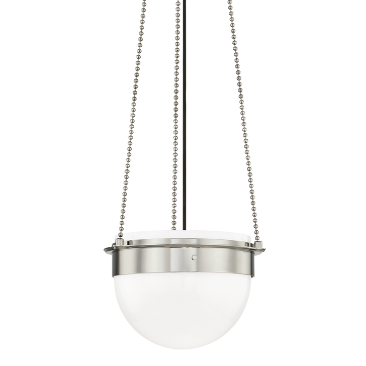 Silo Pendant, 1-Light, Polished Nickel, 14.75"W (7715-PN A5LH7)