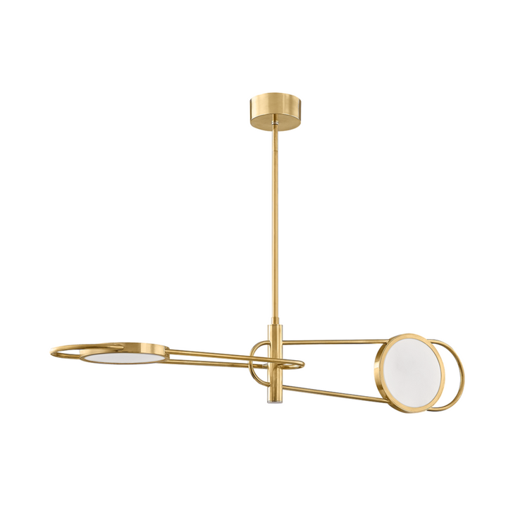 Jervis Linear Pendant, 2-Light, Aged Brass, 49"W (8722-AGB A5LHW)