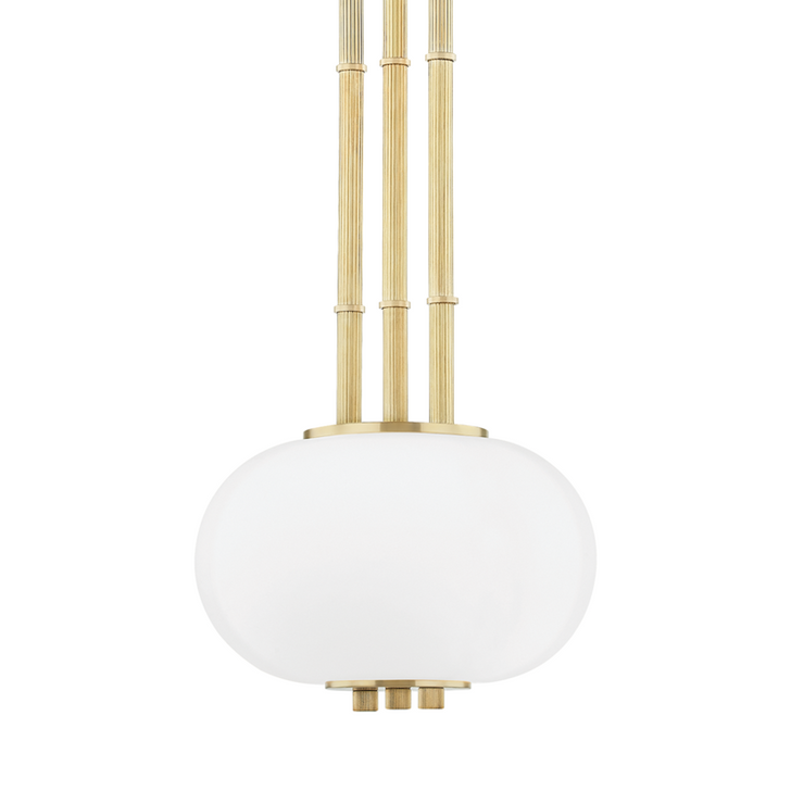 Palisade Pendant, 1-Light, Aged Brass, 10"W (KBS1356701A-AGB A8FC5)