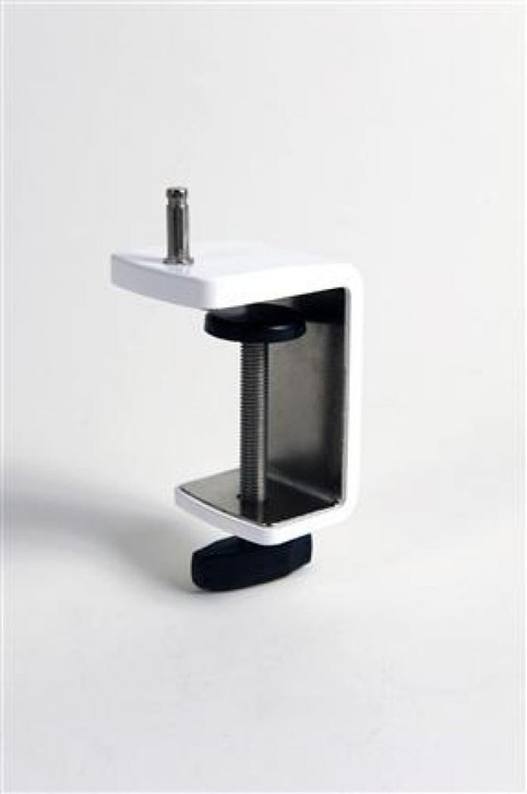 One-piece Desk Clamp for Z-Bar, Mosso Pro Desk Series, White (MT01C3-WHT 407U8RT)
