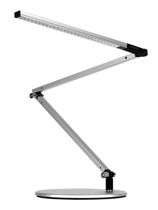 Z-Bar Mini Desk Lamp, Base, Warm Light, LED, Silver, 12.75"H (AR3100-WD-SIL-DSK 407U8QK)