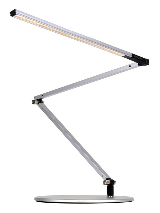 Z-Bar Slim Desk Lamp, Two-Piece Desk Clamp, Cool Light, LED, Silver, 14.5"H (AR3200-CD-SIL-2CL 407UCN4)