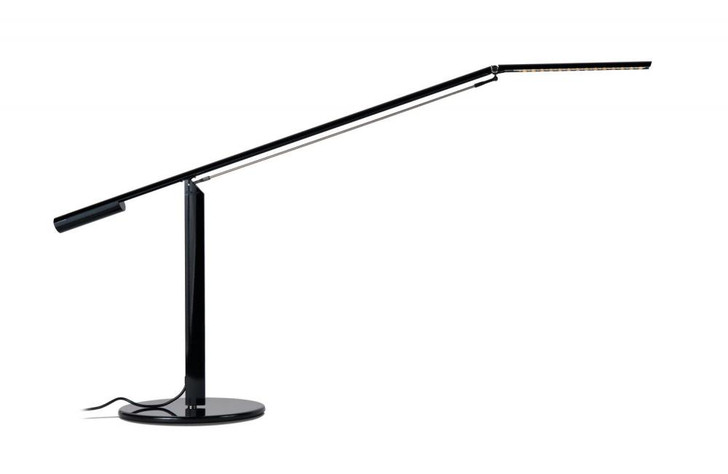 Equo Desk Lamp, Cool Light, LED, Black, 24.5"H (ELX-A-C-BLK-DSK 407U8T3)