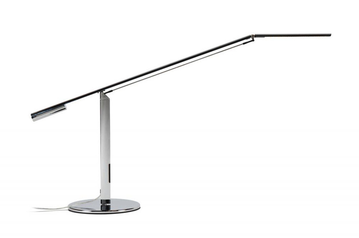 Equo Desk Lamp, Warm Light, LED, Chrome, 24.5"H (ELX-A-W-CRM-DSK 407U8T8)