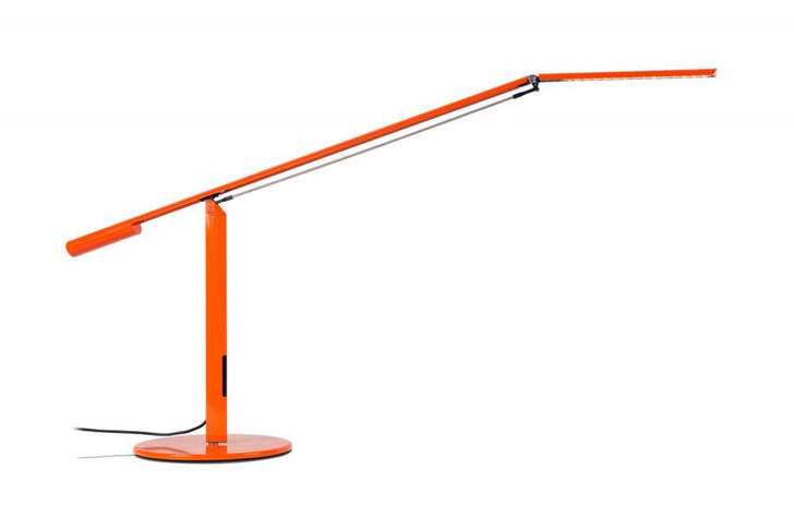 Equo Desk Lamp, Cool Light, LED, Orange, 24.5"H (ELX-A-C-ORG-DSK 407U8T7)