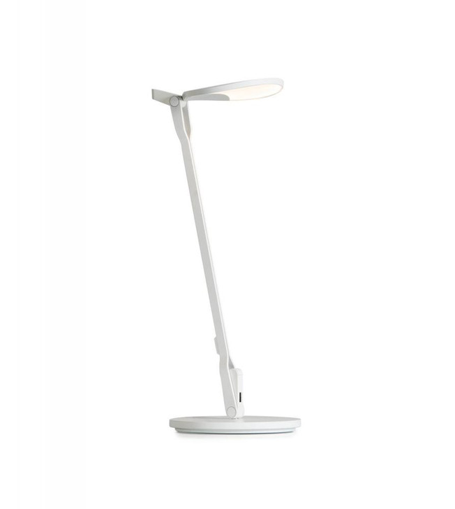 Splitty Desk Lamp, LED, Matte White, 17"H (SPY-W-MWT-USB-DSK 407UDNA)