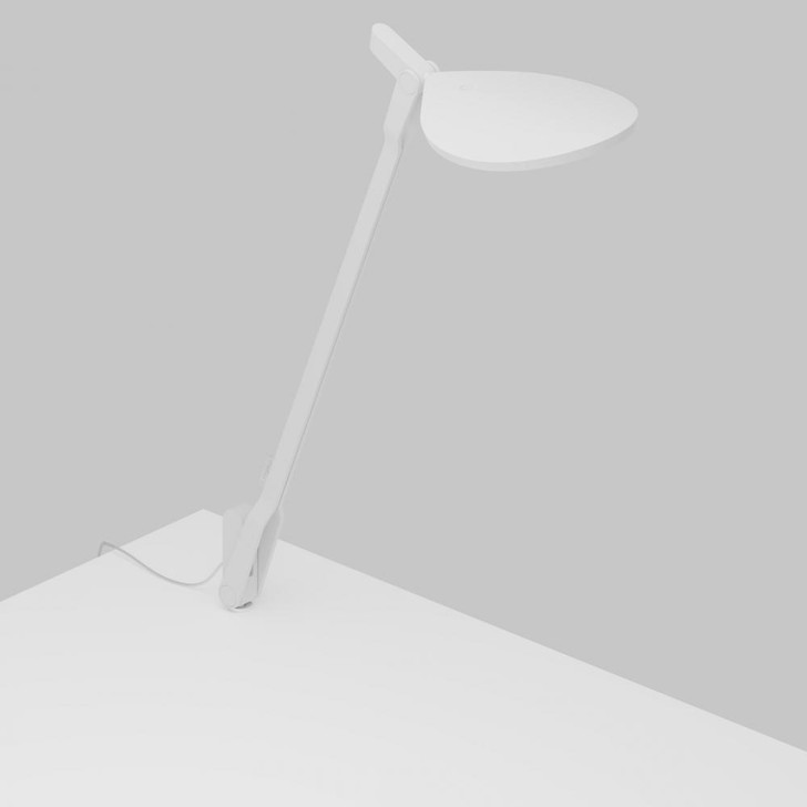 Splitty Desk Lamp, Through Table Mount, LED, Matte White, 17"H (SPY-W-MWT-USB-THR 407UDNL)
