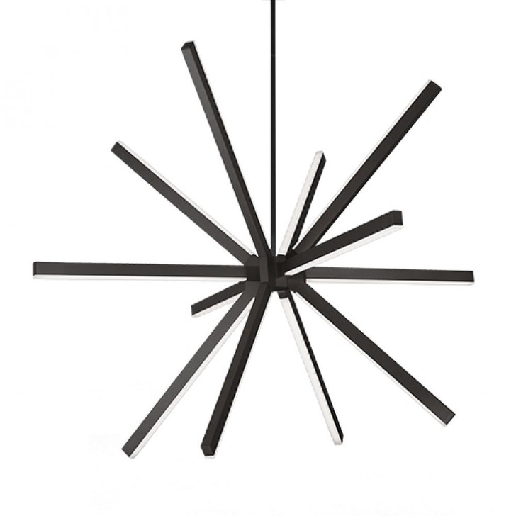 Sirius Chandelier, LED, Black, White Acrylic Diffuser, 46.25"W (CH14348-BK 45LCA)