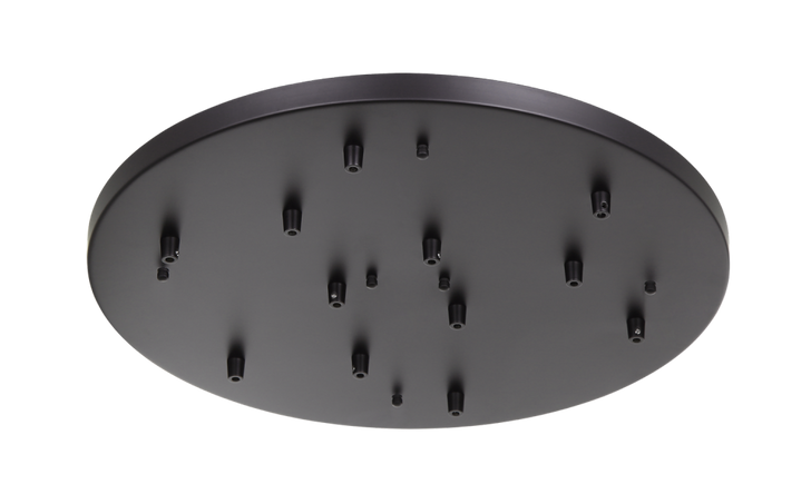 Multi Ceiling Canopy (Line Voltage), Black, 23.75"W (P0112BK 305XL17)