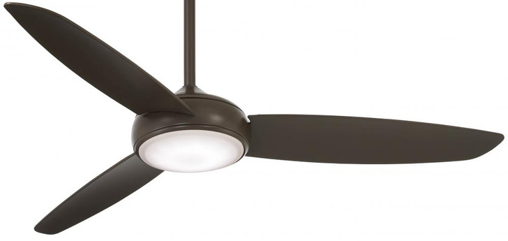 Concept IV Ceiling Fan, 3-Blade, 1-Light, LED, Oil Rubbed Bronze, Oil Rubbed Bronze Blades, 54"W (F465L-ORB HL01)