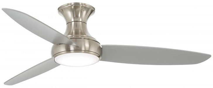 Concept III Ceiling Fan, 3-Blade, 1-Light, LED, Brushed Nickel Wet, Silver Blades, 54"W (F467L-BNW HL03)