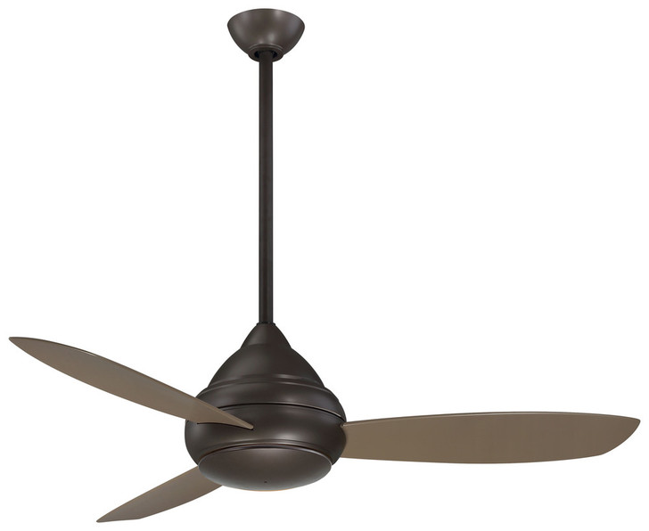 Concept I Ceiling Fan, 3-Blade, 1-Light, LED, Oil Rubbed Bronze, Taupe Blades, 52"W (F476L-ORB EQ7U)