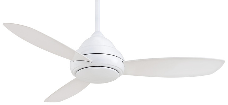 Concept I Ceiling Fan, 3-Blade, 1-Light, LED, White, White Blades, 52"W (F517L-WH EQ7P)