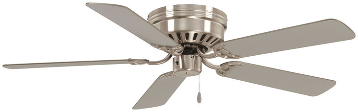 Mesa Ceiling Fan, 5-Blade, Brushed Nickel, Silver Blades, 52"W (F565-BN HJ1Q)