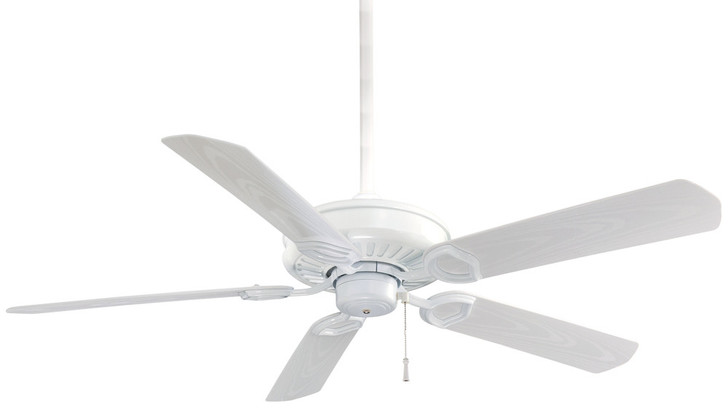 Sundowner Ceiling Fan, 5-Blade, White, 54"W (F589-WH 4EE4)