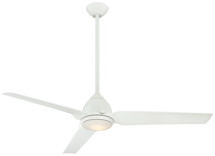 Java Ceiling Fan, 1-Light, LED, 3-Blade, Flat White, 54"W (F753L-WHF EN75)