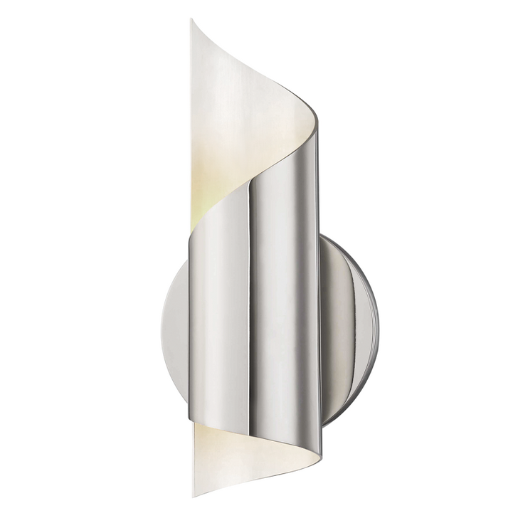Evie Wall Sconce, 1-Light, Polished Nickel, 9.75"H (H161101-PN 608QCUU)