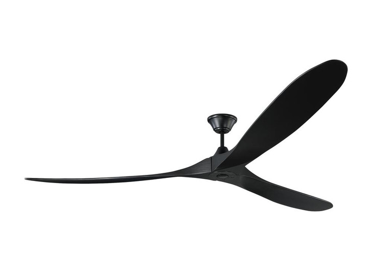 Maverick Super Max Ceiling Fan, 3-Blade, Matte Black, Matte Black Blades, 88"W (3MAVR88BKBK 9Q0M)