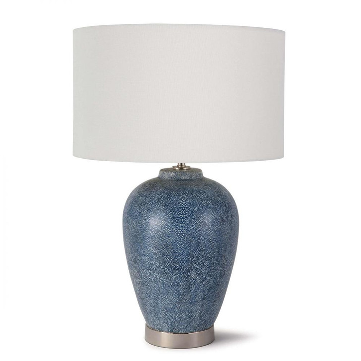 Presley Table Lamp, 1-Light, Indigo, Linen Shade, 27"H (13-1266IND 504X5ZK)