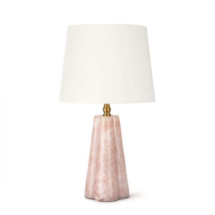 Joelle Mini Lamp, 1-Light, Rose, Linen Shade, 17.5"H (13-1461 504ZZTV)