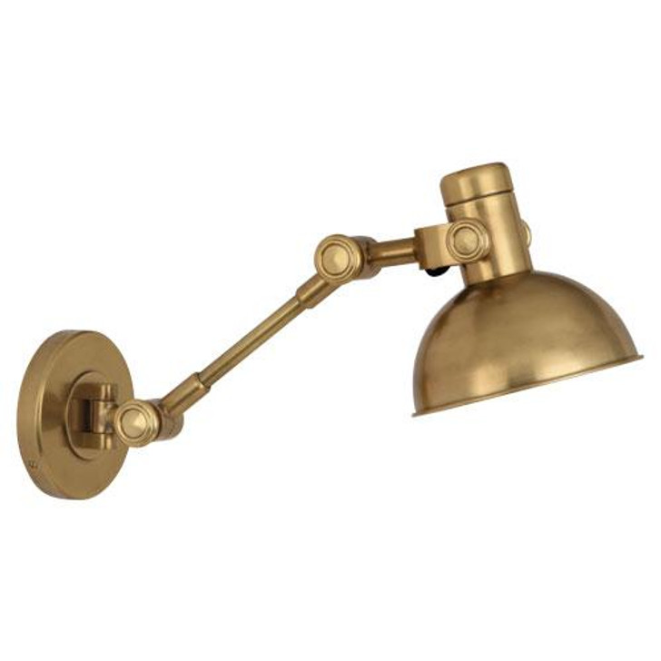 Scout Wall Swinger Wall Sconce With Plug, 1-Light, Antique Brass, 16"H (248 27MHL)