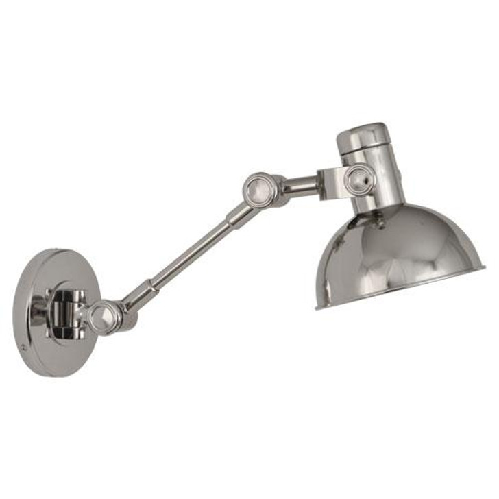 Scout Wall Swinger Wall Sconce With Plug, 1-Light, Polished Nickel, 16"H (S248 2AM6H)