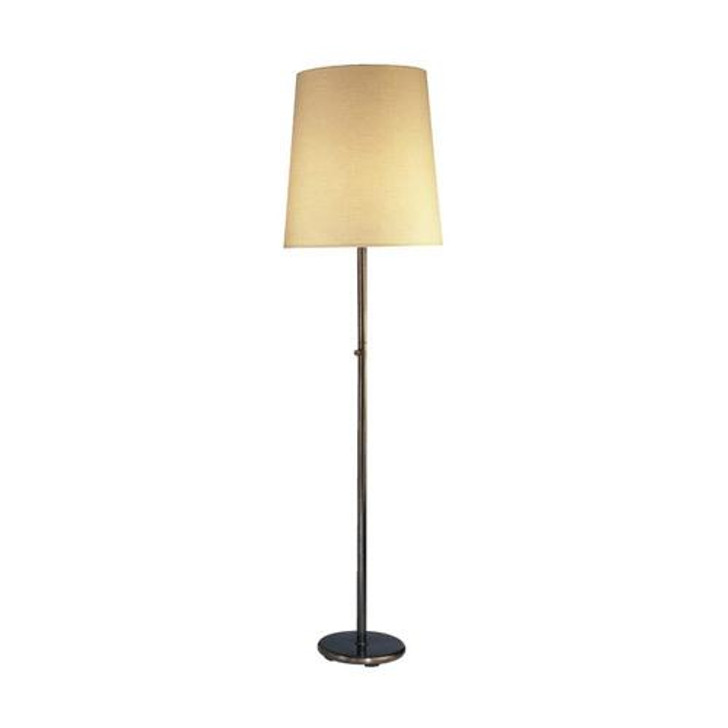Buster Floor Lamp, 1-Light, Deep Patina Bronze, Muslin Claiborne Fabric Shade, 79.5 (Z2057 24JXY)