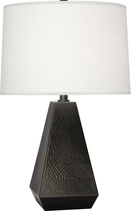 Dal Table Lamp, 1-Light, Deep Patina Bronze, Oyster Linen Shade, 25.75"H (Z9872 2ERTG)