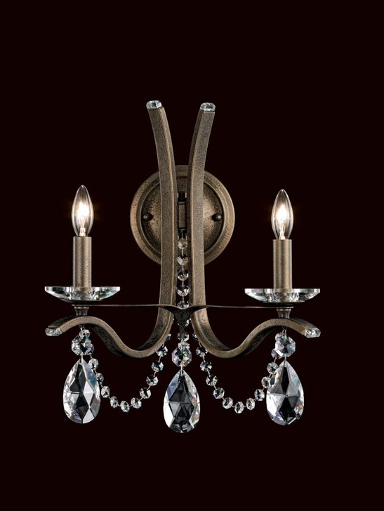 Vesca Wall Sconce, 2-Light, Heirloom Gold, Clear Heritage Crystal, 16"H (VA8332N-22H 1HPKM0)